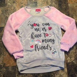 Size 4 pink and gray sweater!